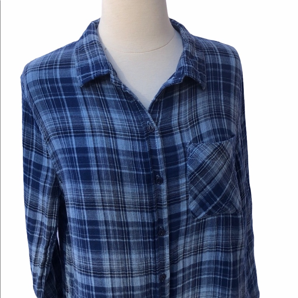Plaid button down